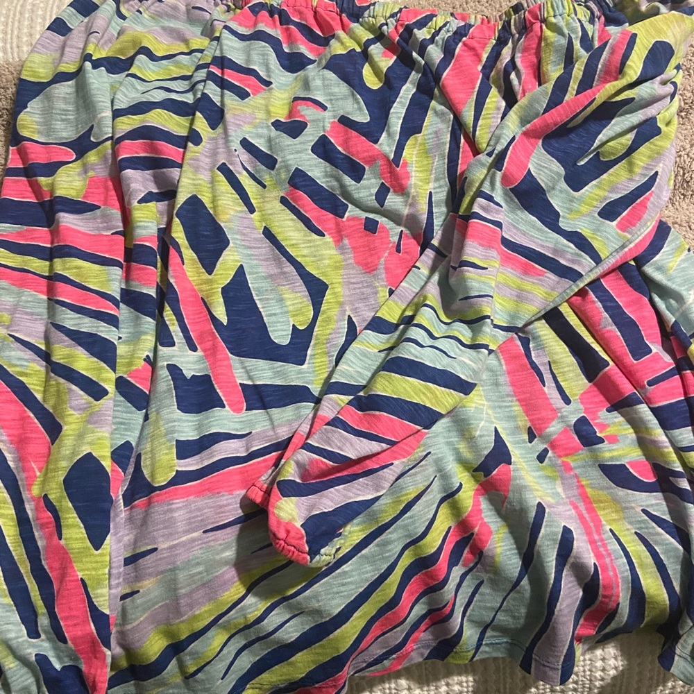 Lily Pulitzer off the shoulder long sleeve top, size L vibrant colors!